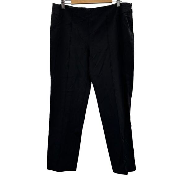 Escada Black High Rise Wide Leg Cropped‎ Dress Pants Size 44 - Picture 1 of 16
